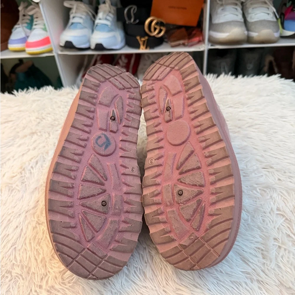 Olivia & Kate Pink Mules Girls size 3 worn once
